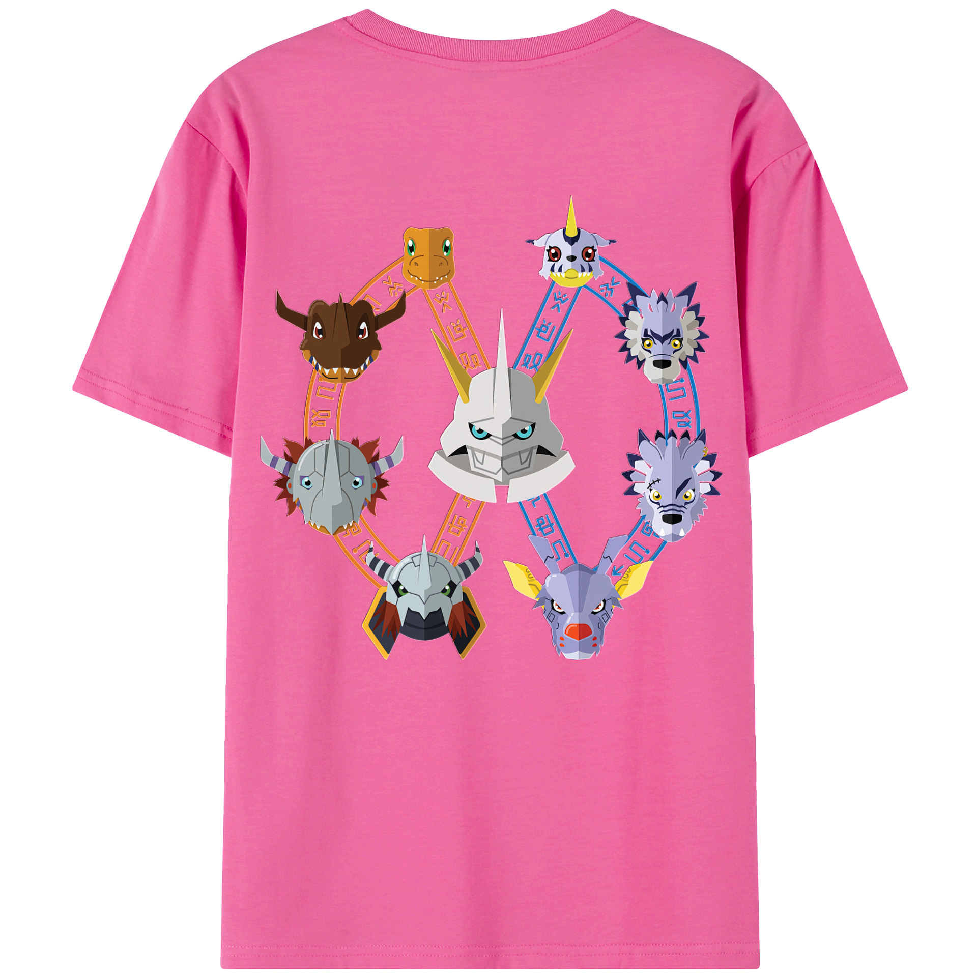 （画像用） Digimon デジタルモンスター/デジモン レディース半袖Tシャツ(バックプリント)